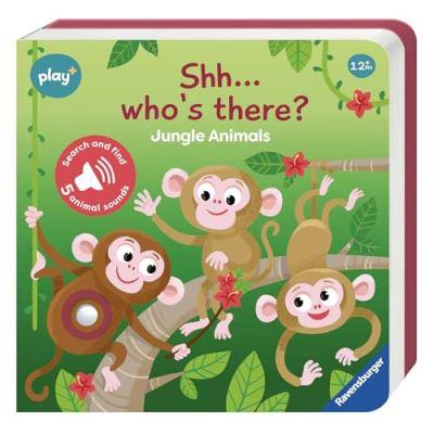 Ravensburger Play+ Infant & Toddler - Shhh...Who's There? Jungle Animals My First Seek and Find Sound Book