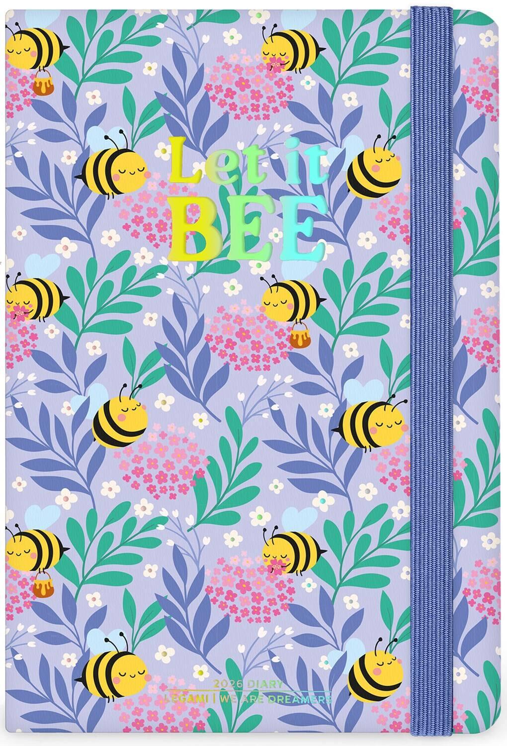 Legami 12 Month Medium Photo Weekly Diary Bee