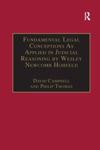 Fundamental Legal Conceptions As Applied in Judicial Reasoni