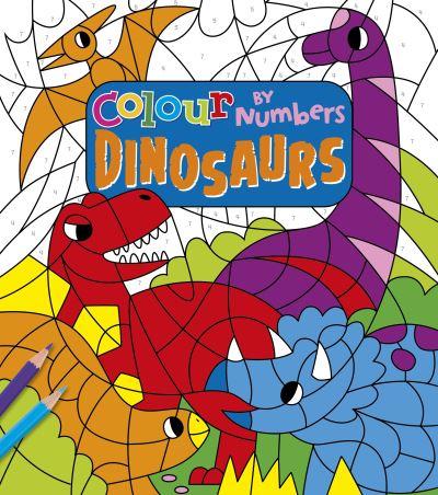Colour By Numbers Dinosaurs P/B