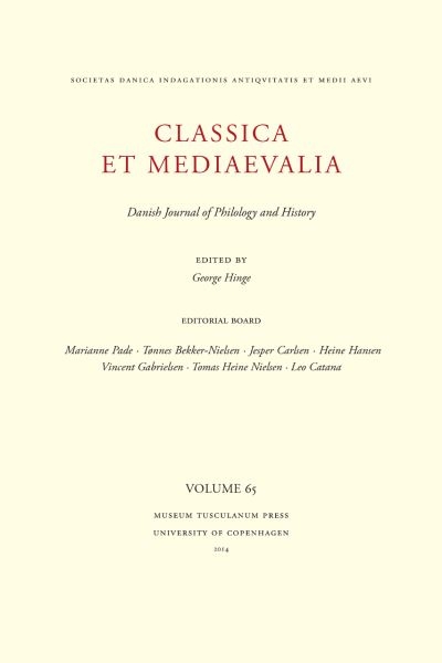 Classica Et Mediaevalia 65