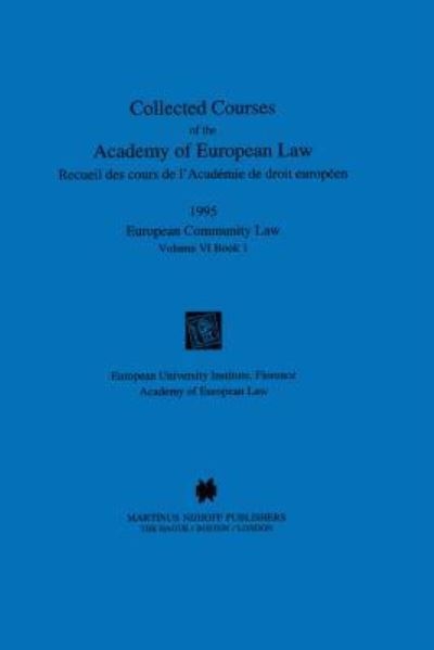 Collected Courses of the Academy of EUropean Law/1995 EUrop