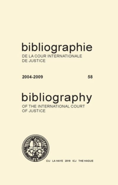 Bibliography of the International Court of Justice. 2004-200